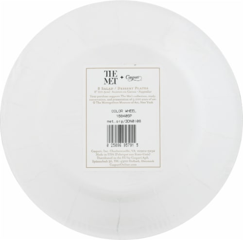 Caspari Color Wheel Paper Plates Perspective: back