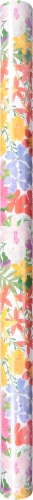 Caspari® Halsted Floral Wrapping Paper Perspective: back