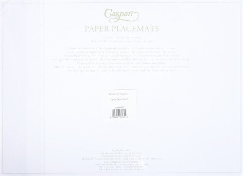 Caspari Paper Placemats Perspective: back