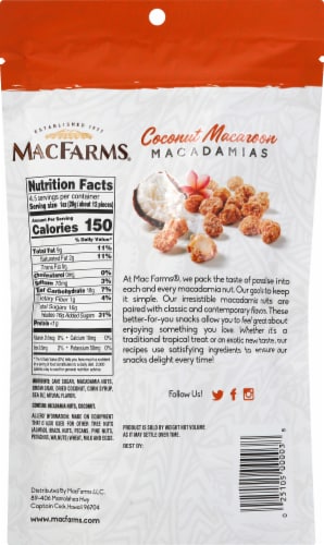 MacFarms Coconut Macaroon Macadamias Perspective: back