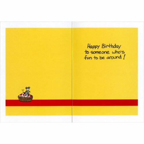 Oatmeal Studios Food Out Nose Funny / Humorous Birthday Card Perspective: back