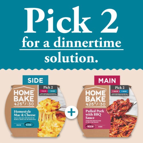 Home Bake 425°/:30 Homestyle Mac & Cheese Frozen Family Meal Side Dish Perspective: back