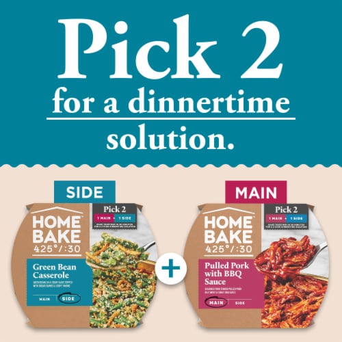 Home Bake 425°/:30 Green Bean Casserole Frozen Family Meal Veggie Dish Perspective: back