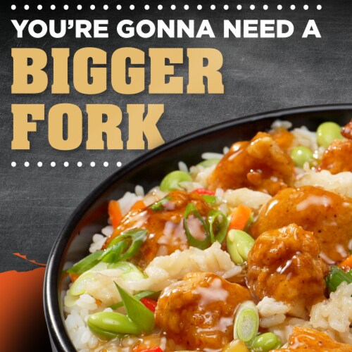 Devour Big Bowl Spicy Fried Chicken with Sweet and Spicy Glaze, Box Perspective: back