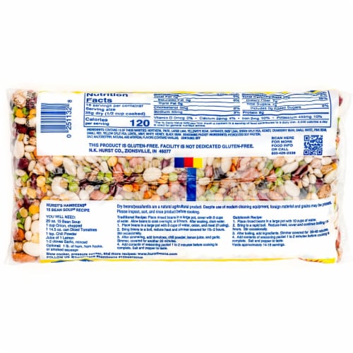 Hurst's® Hambeens Regular 15 Bean Soup Perspective: back
