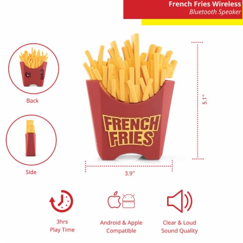 French Fries Wireless Bluetooth Speaker, 1 - Kroger French Fries Wireless Bluetooth Speaker, 1 - Kroger