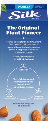 Silk® Vanilla Almond Milk Perspective: back