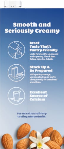 Silk® Unsweetened Vanilla Almondmilk Perspective: back