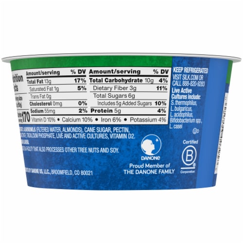 Silk® Plain Plain Almondmilk Yogurt Perspective: back