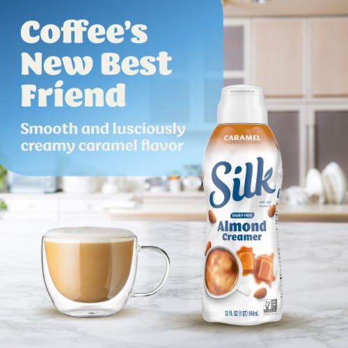 Silk® Dairy-Free Caramel Flavored Almond Creamer Perspective: back