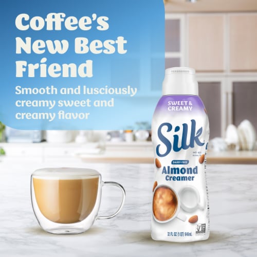 Save on Silk Dairy Free Creme Brulee Flavored Almondmilk Coffee Creamer  Order Online Delivery