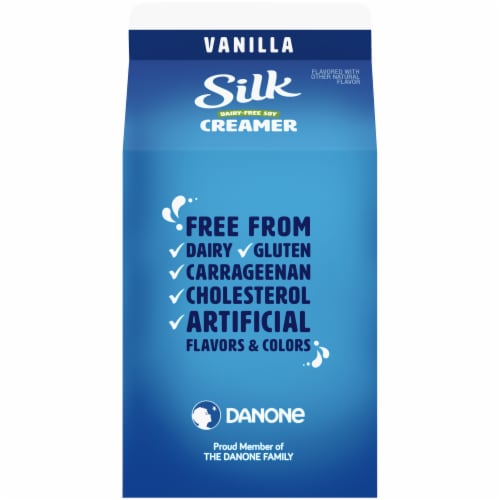 Silk French Vanilla Dairy-Free Soy Creamer Perspective: back