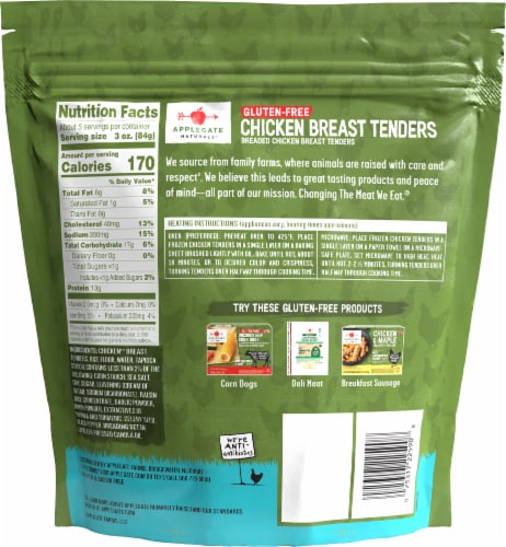 Applegate All Natural Gluten-Free Frozen Breaded Chicken Breast Tenders