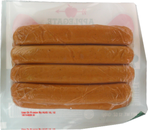 Applegate Natural Uncured Turkey Hot Dogs Perspective: back