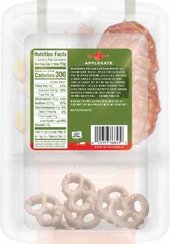 Applegate Natural Chorizo & Cheddar Charcuterie Plate Perspective: back