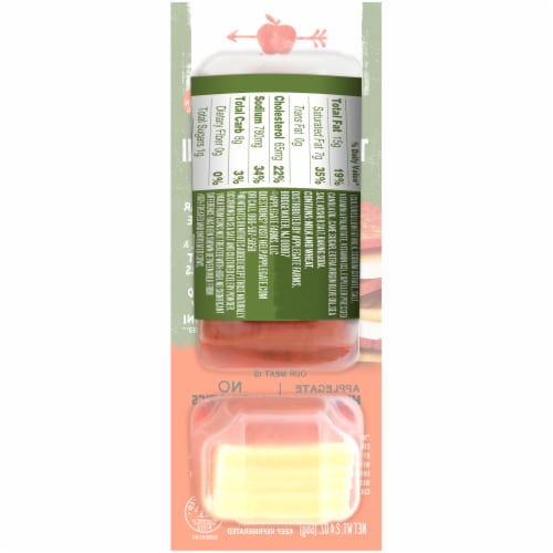 Applegate Natural Uncured Turkey Pepperoni & Cheddar Snack Pack Perspective: back