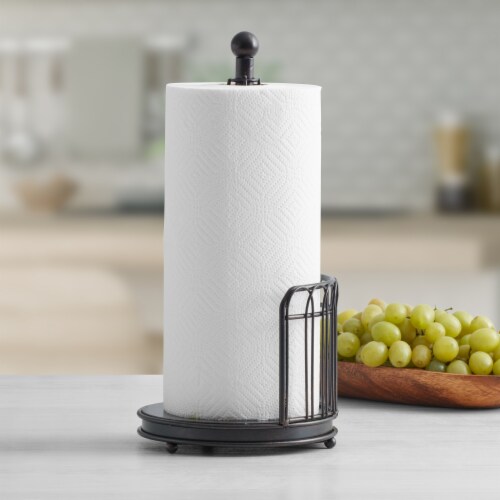 Mikasa Gourmet Basics French Countryside Paper Towel Holder Perspective: back