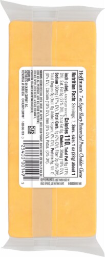 Hoffman's Super Sharp Cheddar Cheese Perspective: back