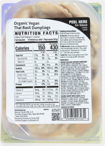 Nasoya® Organic Vegan Thai Basil Vegetable Dumplings