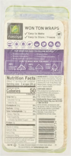 Nasoya® Vegan Won Ton Wraps Perspective: back
