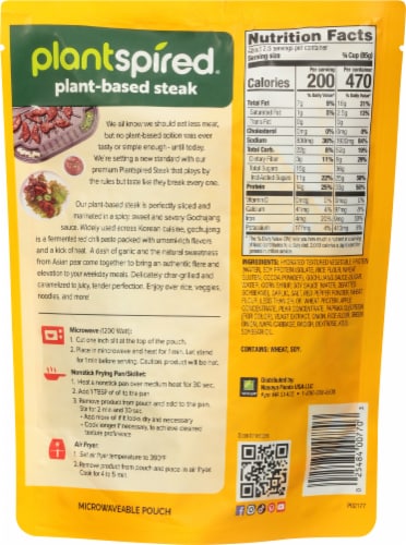 Nasoya® Plantspired® Gochujang Plant-Based Steak Perspective: back