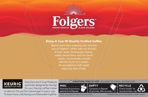 Folgers® Vanilla Biscotti K-Cup Coffee Pods Perspective: back
