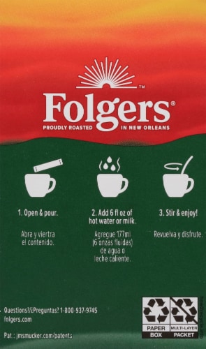 Folgers® Decaf Classic Medium Roast Instant Coffee Perspective: back