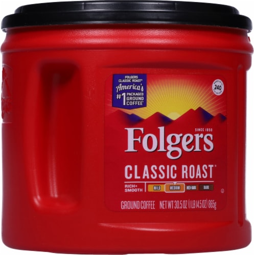 Folgers Classic Roast® Medium Ground Coffee Perspective: back