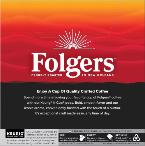 Folgers® Black Silk Dark Roast K-Cup® Coffee Pods Perspective: back