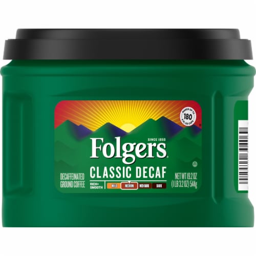 Folgers® Decaf Classic Medium Roast Ground Coffee Perspective: back