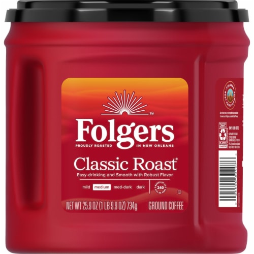 Folgers Classic Roast® Ground Coffee Perspective: back