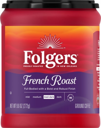 Folgers® French Roast Medium-Dark Roast Ground Coffee Perspective: back