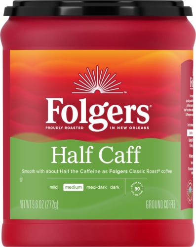 Folgers® Half Caff Medium Roast Ground Coffee Perspective: back