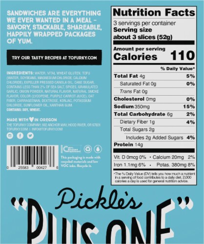 Tofurky Meatless Bologna Deli Slices Perspective: back