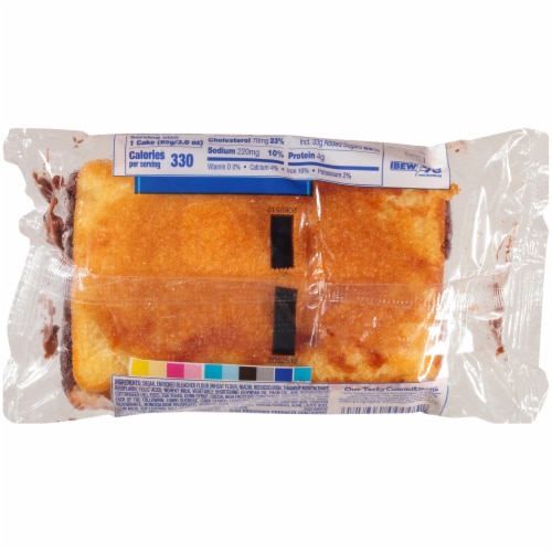 Tastykake Chocolate Junior Yellow Cake Perspective: back