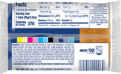 Tastykake® Coconut Junior® Layer Cake Perspective: back