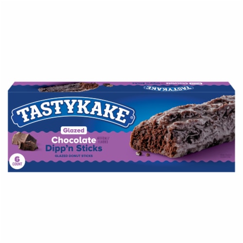 Tastykake Glazed Chocolate Dipp'n Sticks Glazed Chocolate Donut Sticks Perspective: back