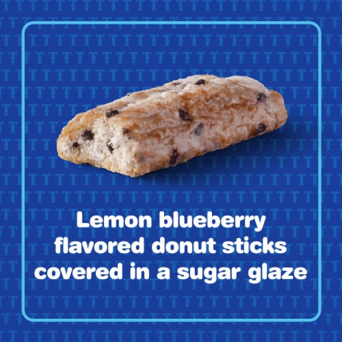 Tastykake Glazed Lemon Blueberry Flavored Dipp'n Sticks Lemon Blueberry Donut Sticks Perspective: back