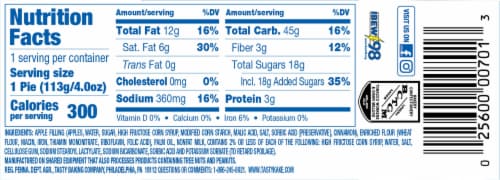 Tastykake® Apple Baked Pie Perspective: back