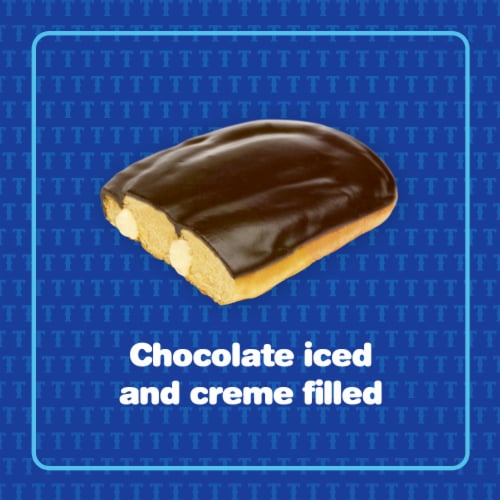 Tastykake Boston Creme Honey Bun Creme Filled and Chocolate Iced Individually Wrapped Pastry Perspective: back