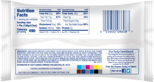 Tastykake Glazed Strawberries & Creme Pie Perspective: back