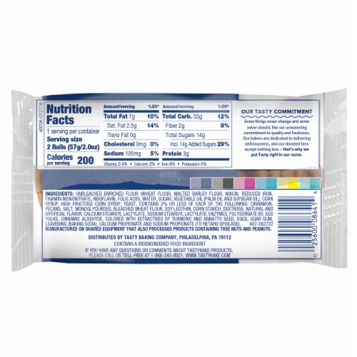 Tastykake® Pecan Swirl Rolls Perspective: back