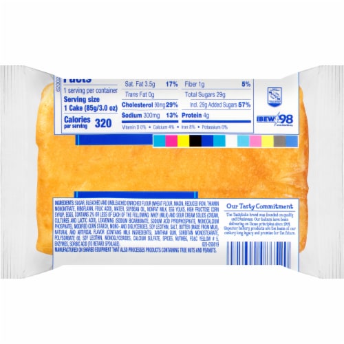 Tastykake Lemon Flavored Pound Kake Junior Perspective: back