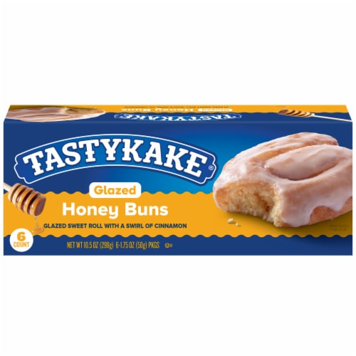 Tastykake Glazed Honey Buns, 6 ct / 1.75 oz - Ralphs