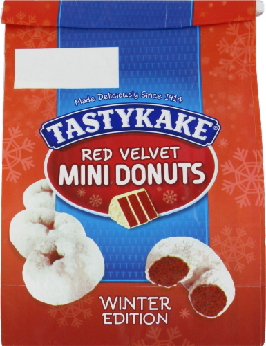 Tastykake Powdered Red Velvet Mini Donuts Perspective: back