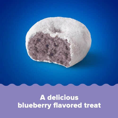 Tastykake Blueberry Mini Donuts, Shareable Blueberry Flavored Powered Donuts Perspective: back
