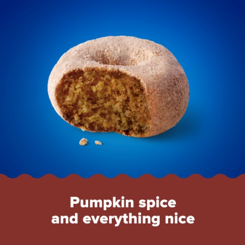 Tastykake Pumpkin Spice Flavored Mini Donuts, Shareable Pumpkin and Cinnamon Donuts, 10 oz Bag Perspective: back