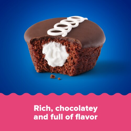 Tastykake Swirly Chocolate Cupkakes, 6 Count, 6 Individually Wrapped Creme Filled Chocolate Cupcakes Perspective: back