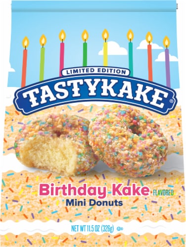 Tastykake® Birthday Kake Flavored Mini Donuts Perspective: back