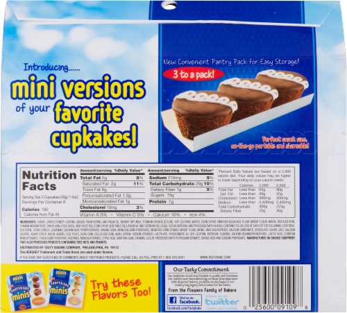 Tastykake® Minis Chocolate Swirly Cupkakes Perspective: back